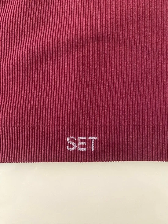 Set Active One-Shoulder Ribbed Crop Top - Picture 4 of 5